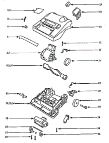 Nozzle And Motor Assembly parts for Eureka Upright Vacuum 9615D/DT from AppliancePartsPros.com
