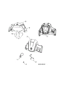 Shroud Assembly / Wire Harness parts for Husqvarna Gas Snowblower 96183000405 from AppliancePartsPros.com