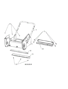 Frame Assembly parts for Husqvarna Gas Snowblower 96183000405 from AppliancePartsPros.com