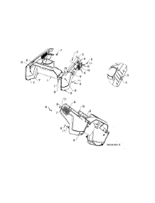 Plenum / Exhaust Plate parts for Husqvarna Gas Snowblower 96183000405 from AppliancePartsPros.com
