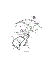 Top Cover / Rear Upper Cover parts for Husqvarna Gas Snowblower 96183000405 from AppliancePartsPros.com