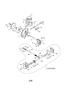 Impeller Assembly / Gearbox parts for Poulan Gas Snowblower 96192003702 from AppliancePartsPros.com