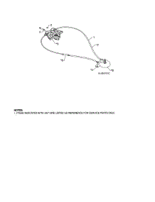 Lever / Cable Rotator parts for Poulan Gas Snowblower 96192003703 from AppliancePartsPros.com