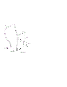 Lower Handle parts for Poulan Gas Snowblower 96192003703 from AppliancePartsPros.com