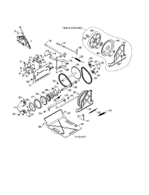 Drive parts for Poulan Gas Snowblower 96192003703 from AppliancePartsPros.com