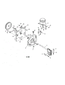 Gearbox / Impeller parts for Poulan Gas Snowblower 96192007104 from AppliancePartsPros.com