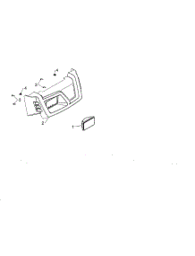 Flood Headlight / Console Cover parts for Poulan Gas Snowblower 96192007104 from AppliancePartsPros.com