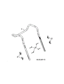 Upper Handle parts for Poulan Gas Snowblower 96192009003 from AppliancePartsPros.com