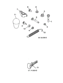 Bag Of Parts / Ignition Key parts for Poulan Gas Snowblower 96192009003 from AppliancePartsPros.com