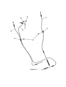 Cable Control Drive & Auger parts for Poulan Gas Snowblower 96192009102 from AppliancePartsPros.com