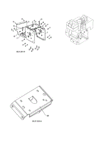 Complete Lct Engine / Frame / Mounting Plate parts for Poulan Gas Snowblower 96192009102 from AppliancePartsPros.com