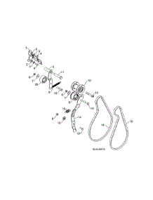 Belt Keeper / Pulley parts for Poulan Gas Snowblower 96192009102 from AppliancePartsPros.com