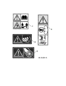 Decals parts for Poulan Gas Snowblower 96192009102 from AppliancePartsPros.com