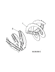 Auger Weld parts for Husqvarna Gas Snowblower 96193009603 from AppliancePartsPros.com
