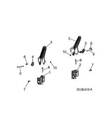 Handle Lever parts for Husqvarna Gas Snowblower 96193009603 from AppliancePartsPros.com