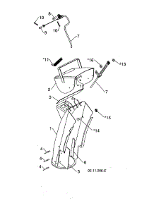 Deflector & Chute Weldment parts for Husqvarna Gas Snowblower 96193009603 from AppliancePartsPros.com
