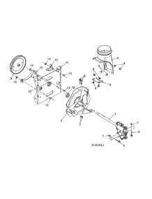 Gearbox / Impeller parts for Husqvarna Gas Snowblower 96193009604 from AppliancePartsPros.com