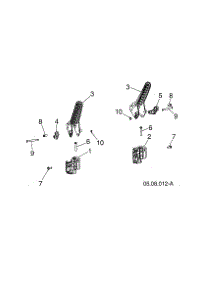 Handle Lever parts for Husqvarna Gas Snowblower 96193009604 from AppliancePartsPros.com