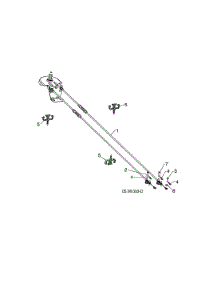 Rotator Cable parts for Husqvarna Gas Snowblower 96193009604 from AppliancePartsPros.com
