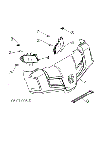 Console Cover parts for Husqvarna Gas Snowblower 96193009703 from AppliancePartsPros.com