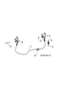 Interlock Cable parts for Husqvarna Gas Snowblower 96193009703 from AppliancePartsPros.com