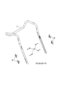 Upper Handle parts for Husqvarna Gas Snowblower 96193009703 from AppliancePartsPros.com