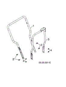 Lower Handle parts for Husqvarna Gas Snowblower 96193009703 from AppliancePartsPros.com