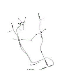 Control Drive & Auger Cables parts for Husqvarna Gas Snowblower 96193009705 from AppliancePartsPros.com