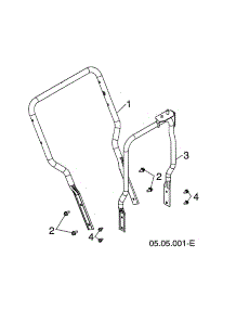 Lower Handle parts for Husqvarna Gas Snowblower 96193009705 from AppliancePartsPros.com
