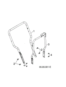 Lower Handle parts for Husqvarna Gas Snowblower 96193010106 from AppliancePartsPros.com