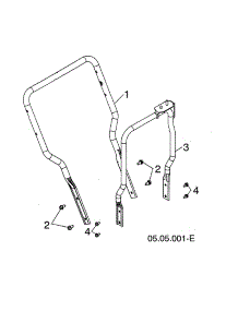 Lower Handle parts for Husqvarna Gas Snowblower 96193012204 from AppliancePartsPros.com