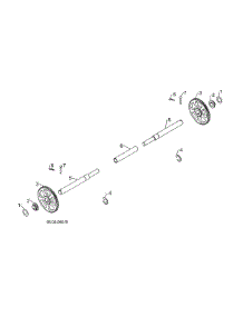 Axle Shaft & Sleeve / Gear parts for Husqvarna Gas Snowblower 96193012204 from AppliancePartsPros.com