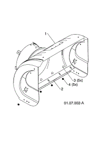 Auger Housing parts for Poulan Gas Snowblower 96195001800 from AppliancePartsPros.com
