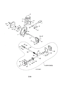 Impeller / Gearbox parts for Poulan Gas Snowblower 96198004301 from AppliancePartsPros.com