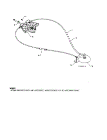 Lever / Cable Rotator parts for Poulan Gas Snowblower 96198004301 from AppliancePartsPros.com