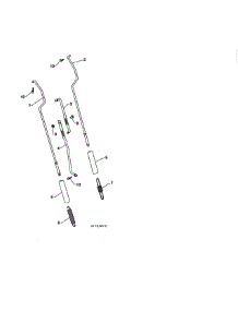 Impeller & Traction Rods parts for Poulan Gas Snowblower 96198004301 from AppliancePartsPros.com