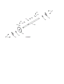 Axle parts for Poulan Gas Snowblower 96198004301 from AppliancePartsPros.com