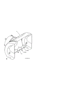 Auger Housing parts for Poulan Gas Snowblower 96198004302 from AppliancePartsPros.com