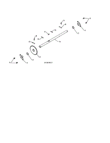 Axle parts for Poulan Gas Snowblower 96198004302 from AppliancePartsPros.com