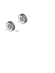 Wheels parts for Poulan Gas Snowblower 96198004302 from AppliancePartsPros.com