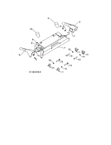 Control Panel & Levers parts for Poulan Gas Snowblower 96198004601 from AppliancePartsPros.com