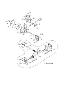 Impeller / Gearbox parts for Poulan Gas Snowblower 96198004602 from AppliancePartsPros.com