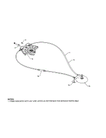 Lever / Cable Rotator parts for Poulan Gas Snowblower 96198004602 from AppliancePartsPros.com
