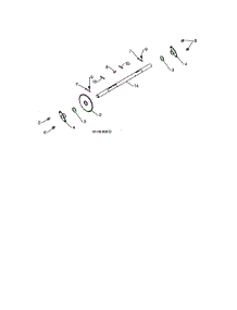 Axle parts for Poulan Gas Snowblower 96198004603 from AppliancePartsPros.com