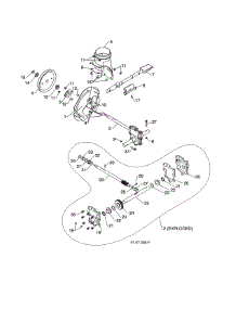 Impeller / Gearbox parts for Poulan Gas Snowblower 96198004604 from AppliancePartsPros.com