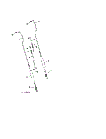 Impeller & Traction Rods parts for Poulan Gas Snowblower 96198004604 from AppliancePartsPros.com