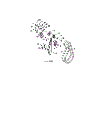 Impeller & Traction Belts parts for Poulan Gas Snowblower 96198004604 from AppliancePartsPros.com