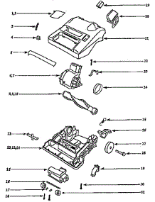 Nozzle And Motor Assembly parts for Eureka Upright Vacuum 9620DT from AppliancePartsPros.com