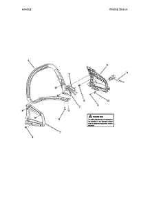 Handle Parts parts for Poulan Gas Chainsaw 967063801 from AppliancePartsPros.com