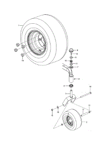 Wheels & Tires parts for Husqvarna Rear-Engine Riding Mower 967262401-00 from AppliancePartsPros.com